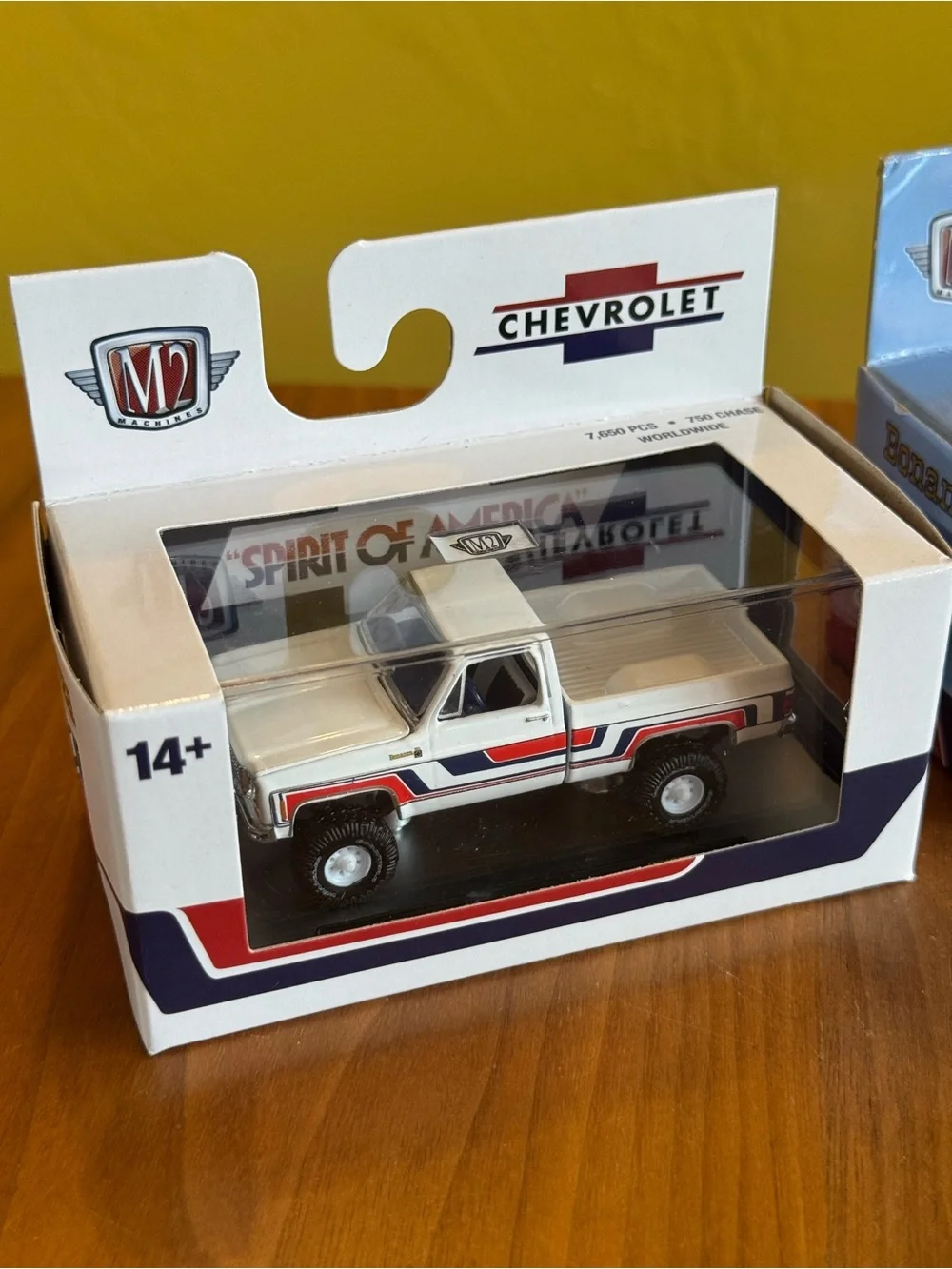 M2 Machines Chevrolet Spirit of America Diecast Pickup Trucks - White & Blue